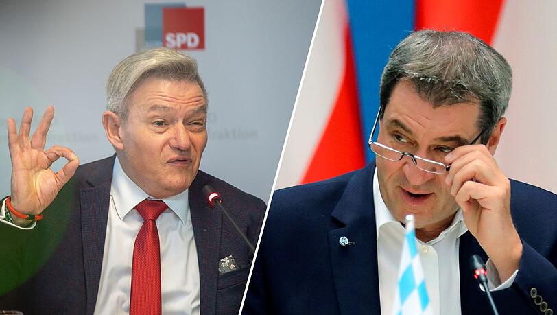 SPD-Fraktionschef Horst Arnold kritisiert Bayerns Ministerpräsident MArkus Söder (CSU) scharf. SPD-Fraktionschef Horst Arnold kritisiert Bayerns Ministerpräsident MArkus Söder (CSU) scharf.