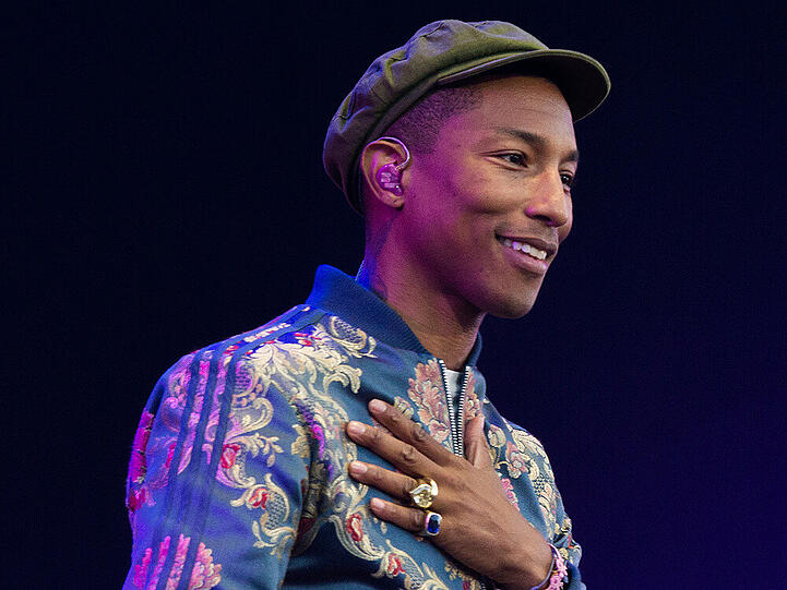 Pharrell Williams beim Isle of Wight Festival in Großbritannien