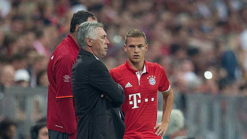 Gehen sie bald getrennte Wege? Bayern-Trainer Carlo Ancelotti (links) und Joshua Kimmich.