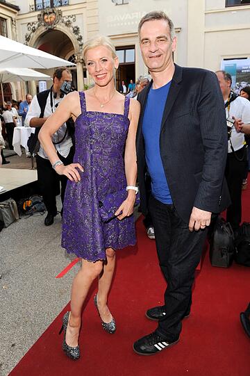 Eva Habermann und Heinrich SchafmeisterBeim Empfang von Bavaria Film im Künstlerhaus am Lenbachplatz anlässlich des Filmfest München 2013