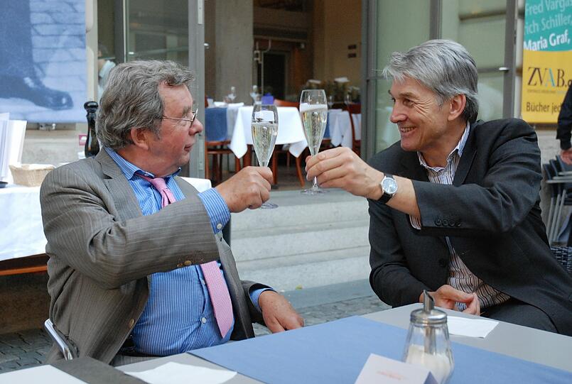 Hellmuth Karasek mit Reinhard Wittmann