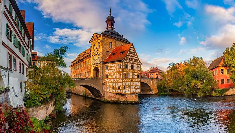 Bamberg zählt mit seiner historischen Altstadt zu den schönsten Orten Bayerns.