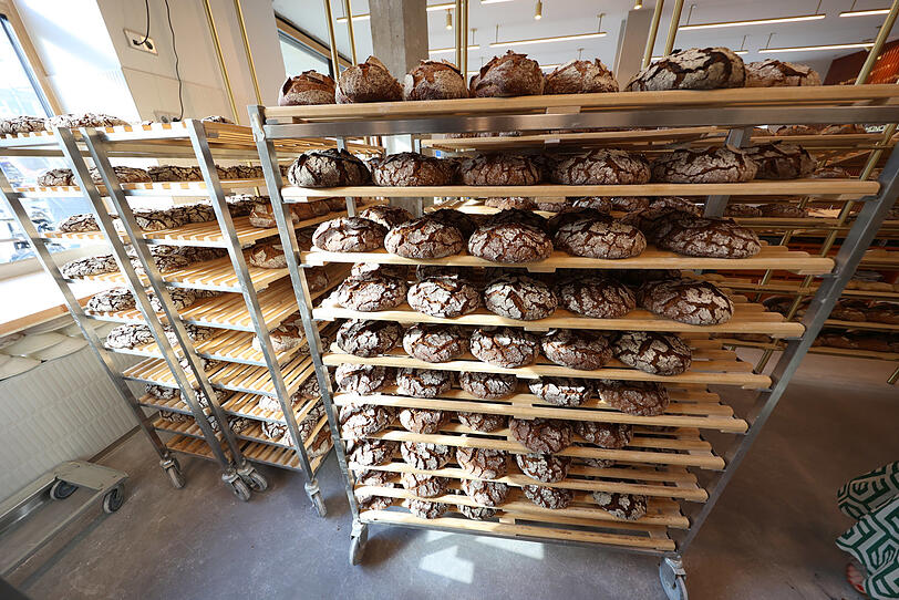 Zu Besuch in der neuen Backstube von Julius Brantner in der Nordenstra&szlig;e.