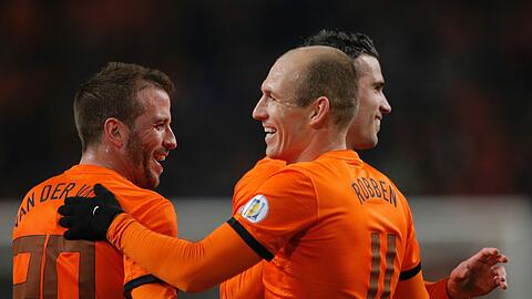 Arjen Robben spielt mit den Niederlanden in Frankreich.