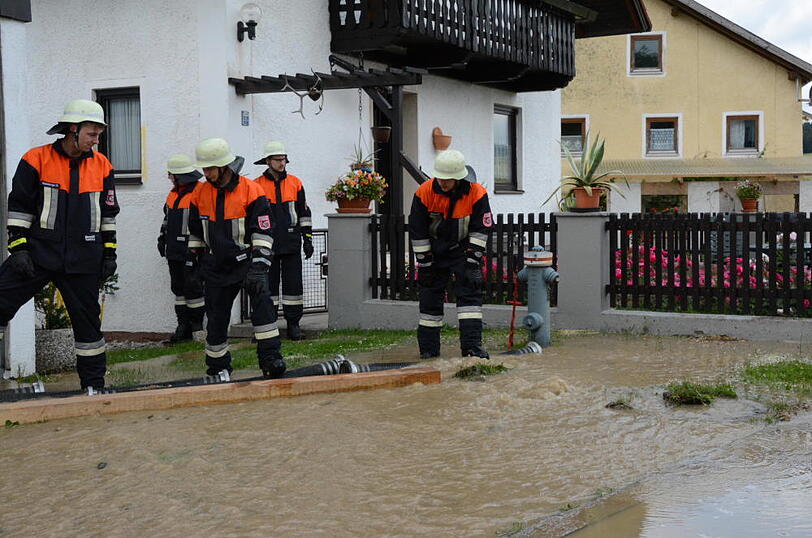 Wasserrohrbruch in Bonbruck.