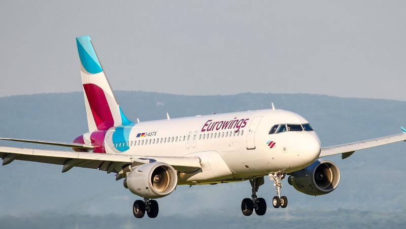 Ein Flugzeug vom Typ Airbus A319 der Fluggesellschaft Eurowings landet. Foto: Christoph Schmidt/Archivbild Ein Flugzeug vom Typ Airbus A319 der Fluggesellschaft Eurowings landet. Foto: Christoph Schmidt/Archivbild