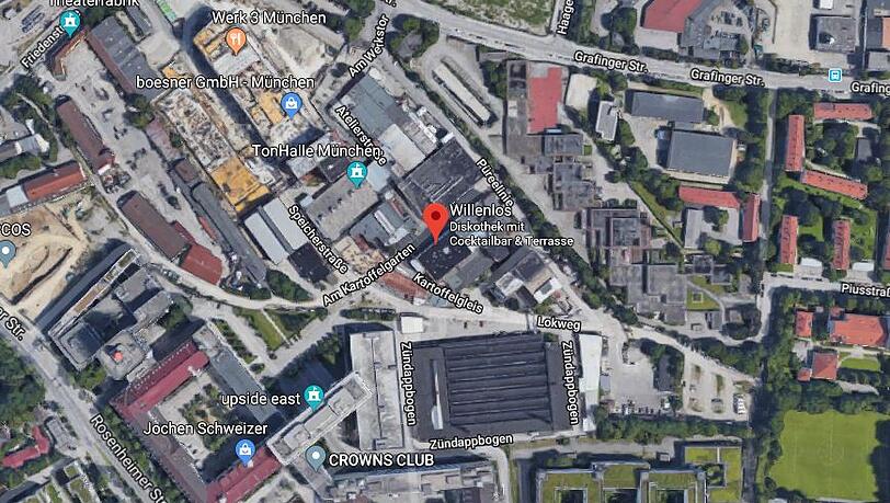 In der Discothek im Werksviertel passierte die brutale Tat. In der Discothek im Werksviertel passierte die brutale Tat.