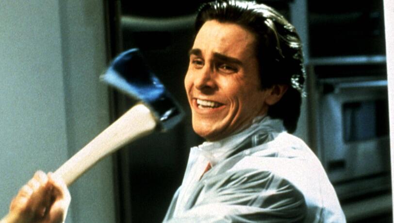 Christian Bale in "American Psycho": Die Maske ist sein Gesicht.