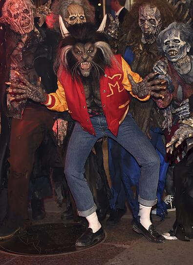 Heidi Klum ging 2017 verkleidet als Werwolf, im Stil von Michael Jacksons Thriller