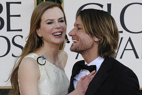 Nicole Kidman und Keith Urban bei den Verleihungen der Golden Globes in Los Angeles.