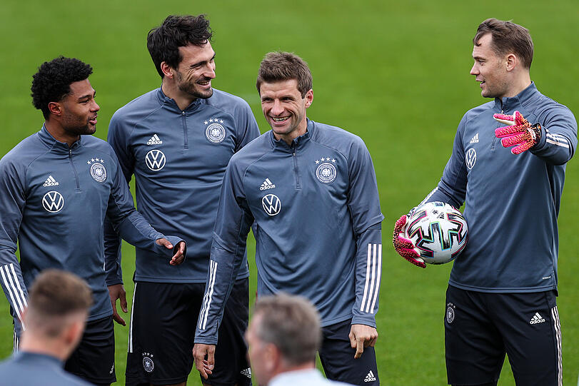 Sorgt nun auch wieder in der Nationalmannschaft für gute Laune: Bayerns Assist-König Thomas Müller