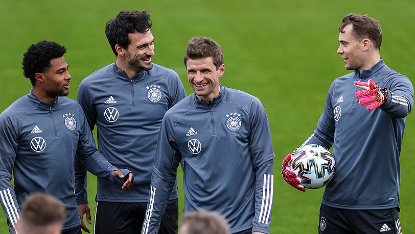 Sorgt nun auch wieder in der Nationalmannschaft für gute Laune: Bayerns Assist-König Thomas Müller