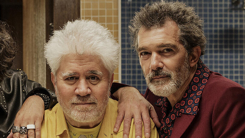 Antonio Banderas (r.) und sein Entdecker und Förderer Pedro Almodóvar Antonio Banderas (r.) und sein Entdecker und Förderer Pedro Almodóvar