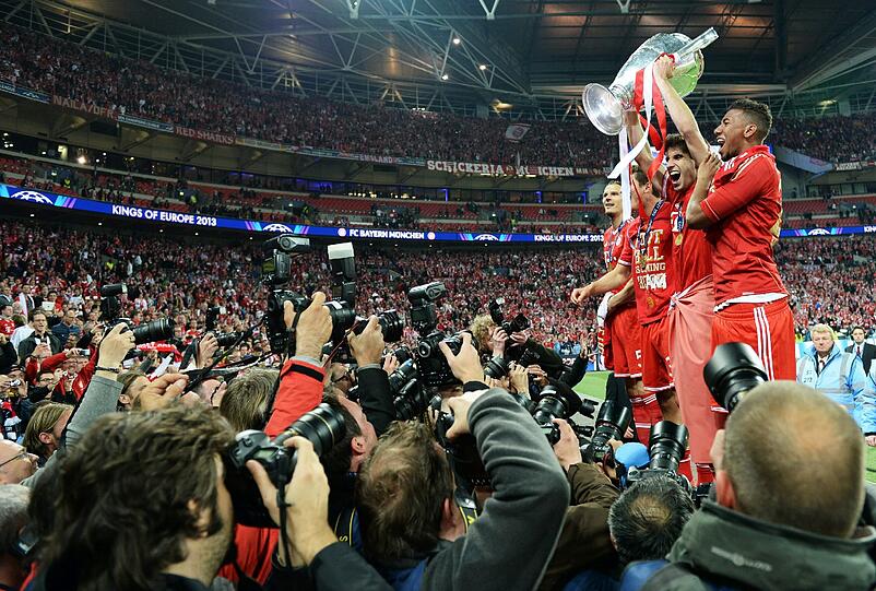 Tränen, Jubel, Emotionen: Der deutsche Meister FC Bayern hat die Champions League gewonnen. Hier gibt's die Bilder der Freude aus Wembley