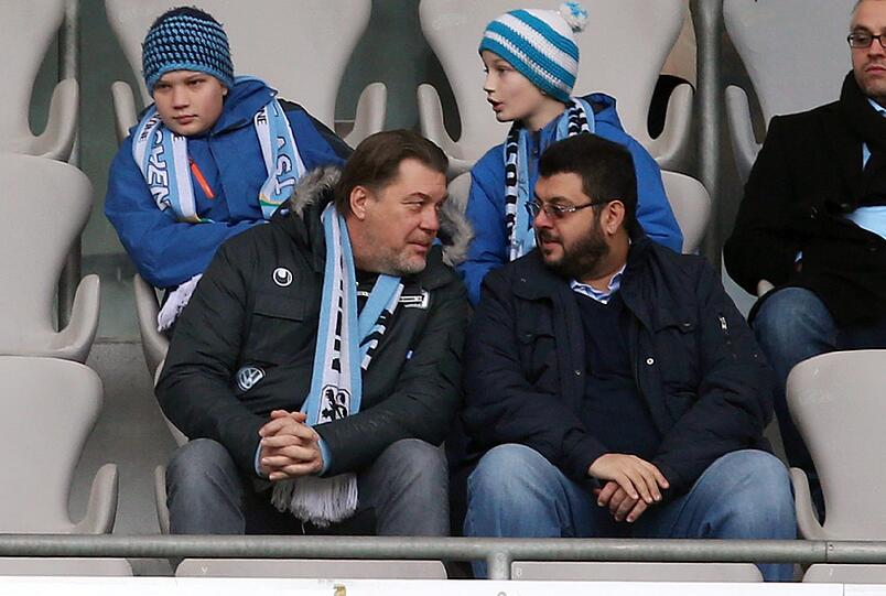 Haben Redebedarf: Löwen-Präsident Gerhard Mayrhofer und Investor Hasan Ismaik
