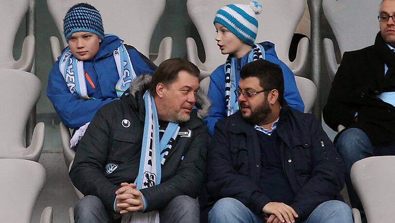 Haben Redebedarf: Löwen-Präsident Gerhard Mayrhofer und Investor Hasan Ismaik Haben Redebedarf: Löwen-Präsident Gerhard Mayrhofer und Investor Hasan Ismaik