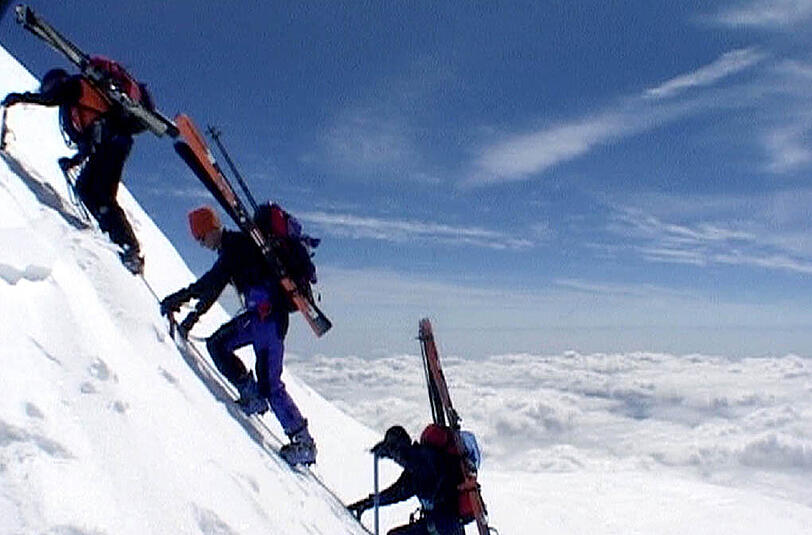 Bergsteiger am Monte-Rosa-Massiv. (Archivbild)