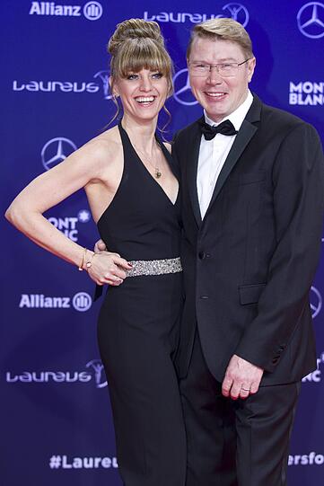 Mika Häkkinen und Marketa Kromatova