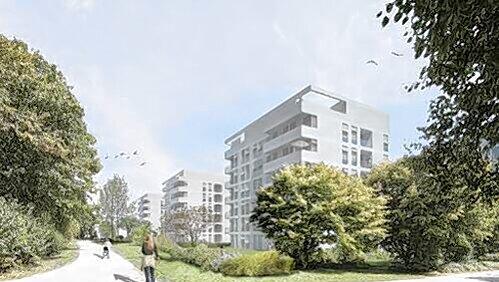 Wohnen in der neuen Siedlung am Westpark. Wohnen in der neuen Siedlung am Westpark.