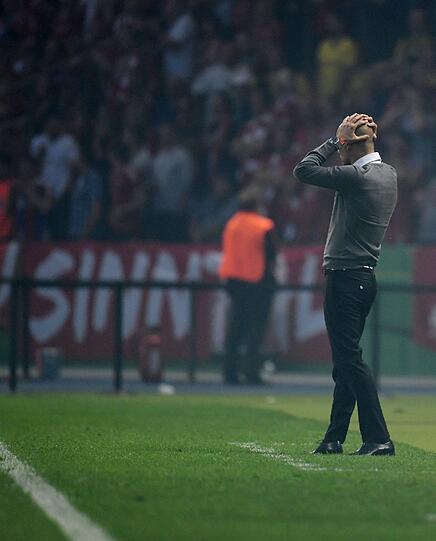 Nervenschlacht: der leidende Pep Guardiola.