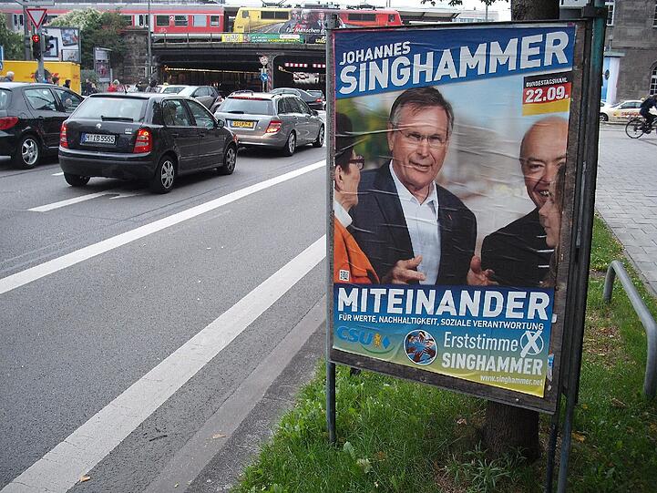 Teils beschädigt, teils überklebt, in jedem Fall unschön fürs Stadtbild: Die Plakate von Landtags- und Bundestagswahlkampf stehen und hängen noch überall herum.