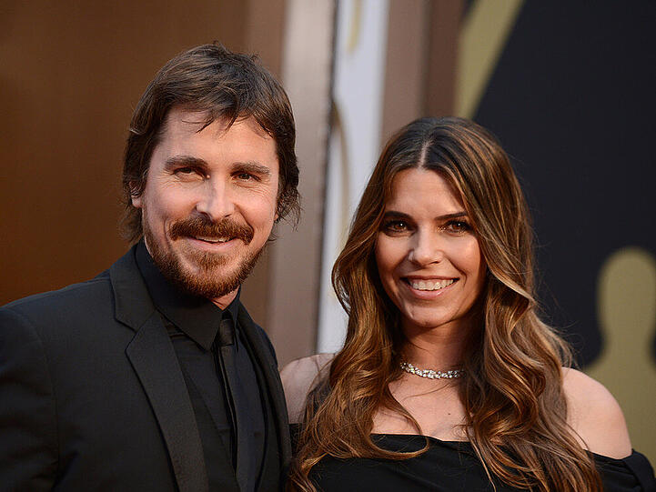 Christian Bale und Sibi Blazic bei der Oscar-Verleihung