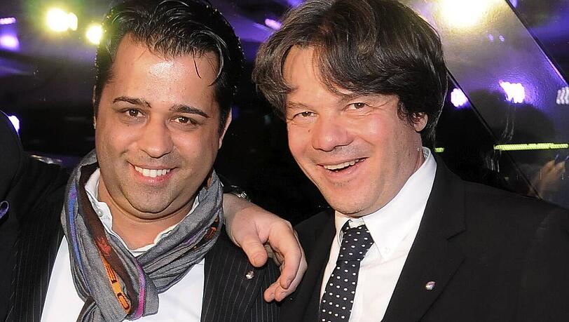 Ein Foto aus glücklicheren Tagen: Die Männerfreundschaft von Alexej Oberoi und Michael Käfer ist zerbrochen