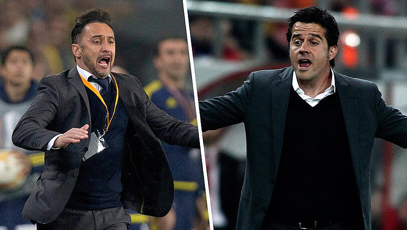 Werden mit Sechzig in Verbindung gebracht: Vitor Pereira (l) und Marco Silva - beide kommen aus Portugal. Werden mit Sechzig in Verbindung gebracht: Vitor Pereira (l) und Marco Silva - beide kommen aus Portugal.