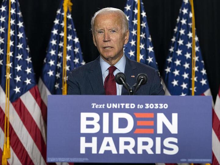 Joe Biden spricht am 13. August auf einer Pressekonferenz. Nun ist er von den US-Demokraten als Präsidentschaftskandidat nominiert worden.