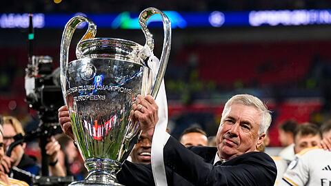 Allein mit Real gewann Carlo Ancelotti dreimal den Henkelpott.
