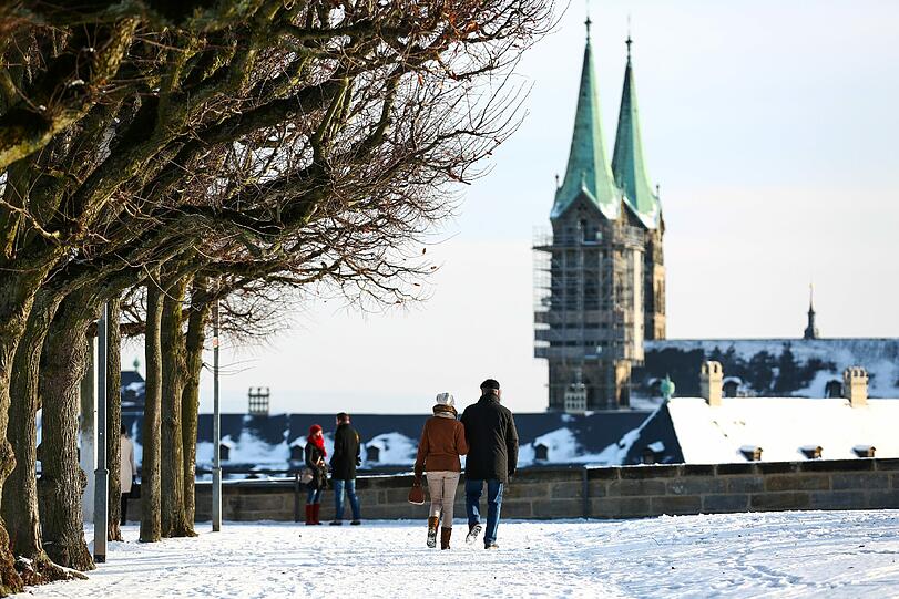In Bamberg wurde es in der Nacht zum Montag bis zu Minus 12 Grad kalt.