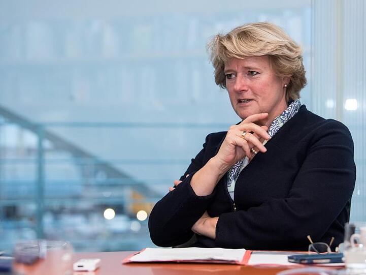 Monika Grütters (CDU), Staatsministerin für Kultur und Medien, in ihrem Büro im Bundeskanzleramt.