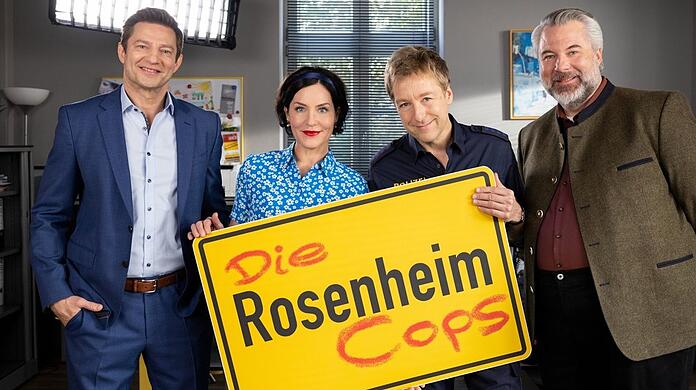 "Die Rosenheim-Cops" sind auch in der 23. Staffel (v.r.): Dieter Fischer, Max Müller, Marisa Burger und Igor Jeftić.