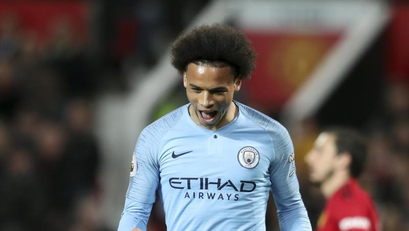 Leroy Sane von Manchester City jubelt. Foto: Jon Super/AP/Archiv Leroy Sane von Manchester City jubelt. Foto: Jon Super/AP/Archiv