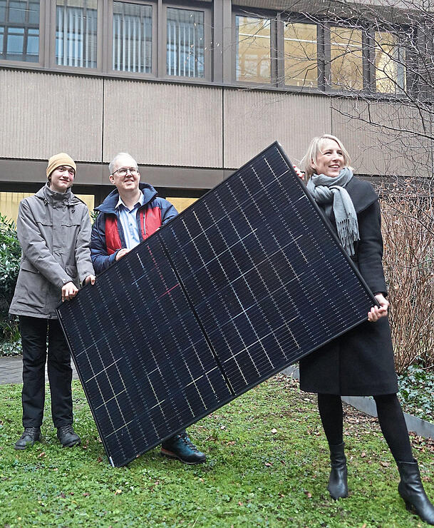 Der Solar-Ausbau hat sich verdoppelt, das freut die Bürgermeisterin. Der Solar-Ausbau hat sich verdoppelt, das freut die Bürgermeisterin.