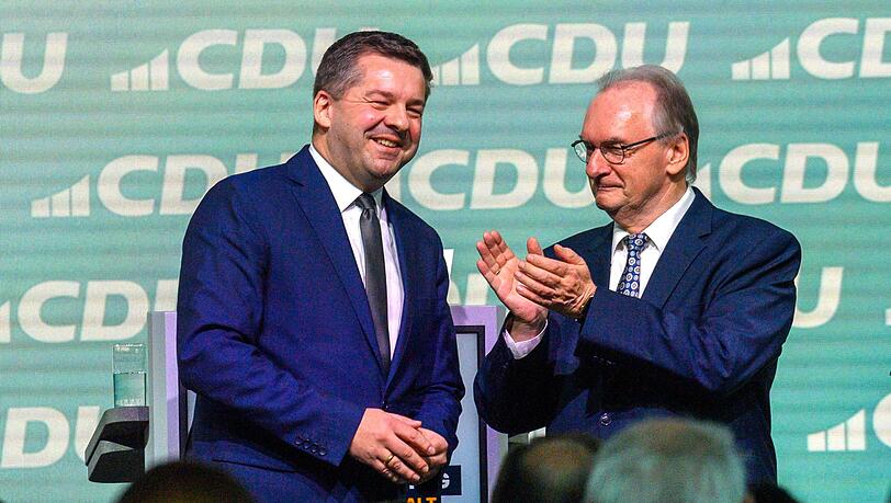 Sven Schulze will das Amt von Sachsen-Anhalts Regierungschef Reiner Haseloff (beide CDU) &uuml;bernehmen. (Archivbild)