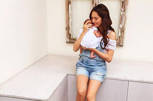 Johanna Klum und ihr kleines Baby
