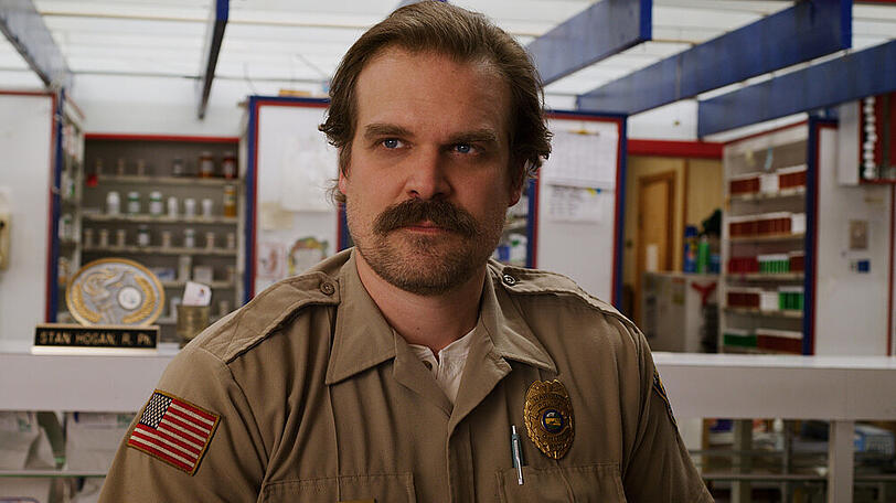 Er kehrt zurück: David Harbour alias Sheriff Jim Hopper in "Stranger Things"