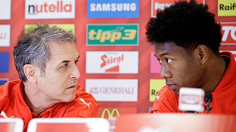 Marcel Koller und David Alaba kennen sich aus gemeinsamen Zeiten bei der österreichischen Nationalmannschaft.