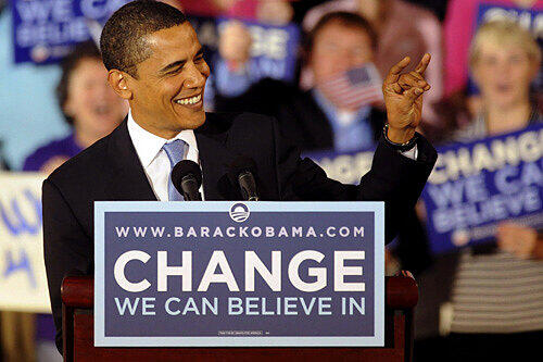Barack Obama verspricht den Wandel
