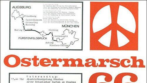 So riefen die Friedensaktivisten 1966 zum Ostermarsch auf. So riefen die Friedensaktivisten 1966 zum Ostermarsch auf.