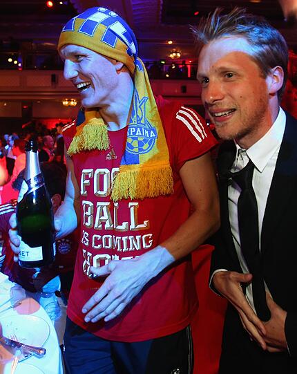 So sehen Sieger aus! Die Helden von London feiern den Champions League-Sieg 2013.