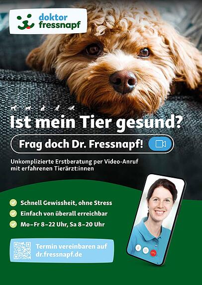 Ist mein Tier gesund? Fragen Sie ganz einfach Dr. Fressnapf!