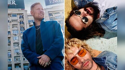 Peter Fox (l.) sowie Bill und Tom Kaulitz (oben rechts) von Tokio Hotel werden beim Festivals Rocco del Schlacko auftreten.