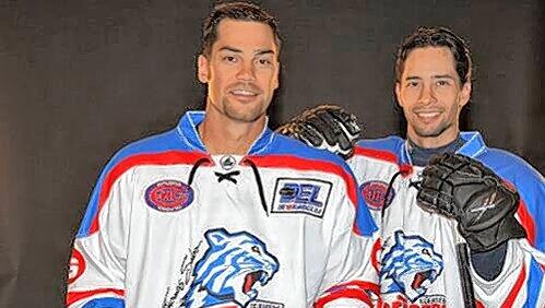 Fühlen sich im Tiger-Käfig pudelwohl: Brad (links) und Greg Leeb, das stürmischste Brüderpaar in der DEL. Fühlen sich im Tiger-Käfig pudelwohl: Brad (links) und Greg Leeb, das stürmischste Brüderpaar in der DEL.