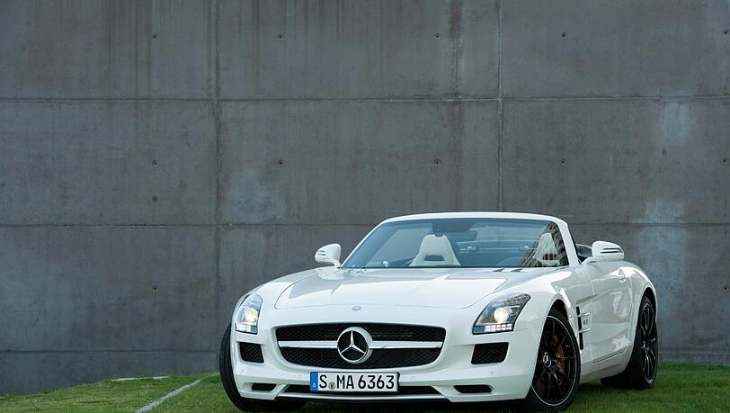 Ein Traumwagen von Mercedes-Tochter AMG: Der SLS Roadster schafft Tempo 317. Ein Traumwagen von Mercedes-Tochter AMG: Der SLS Roadster schafft Tempo 317.