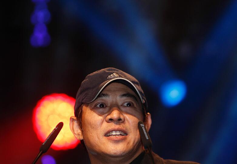 Auch der chinesischstaemmige Schauspieler Jet Li hielt bei der Gala eine Rede.