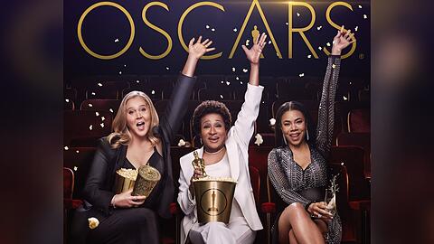 Die drei Oscar-Hosts 2022: Amy Schumer (li.), Wanda Sykes und Regina Hall (re.)