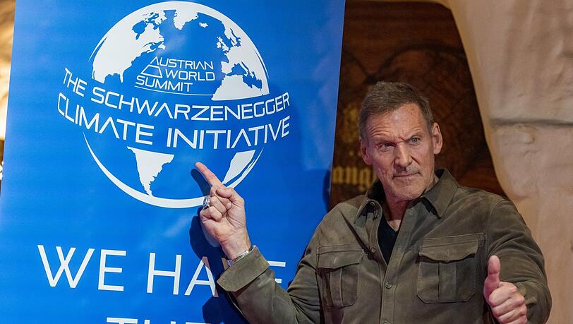 Engagiert: Ralf Moeller bei einem Termin für die Klima-Initiative seines "Terminator"-Freundes Arnold Schwarzenegger in Kitzbühel.