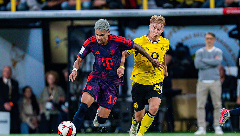 Luis Díaz zeigte einen guten Auftritt gegen Borussia Dortmund. Luis Díaz zeigte einen guten Auftritt gegen Borussia Dortmund.
